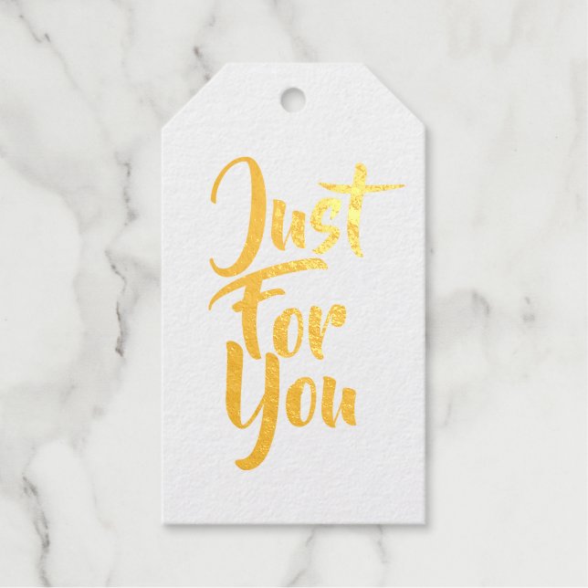 Étiquettes Cadeaux Juste pour vous personnalisé (Recto)