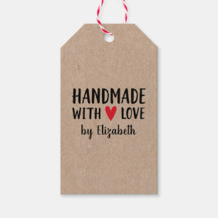 Étiquettes Cadeaux Kraft Personnalisées Fabriquées