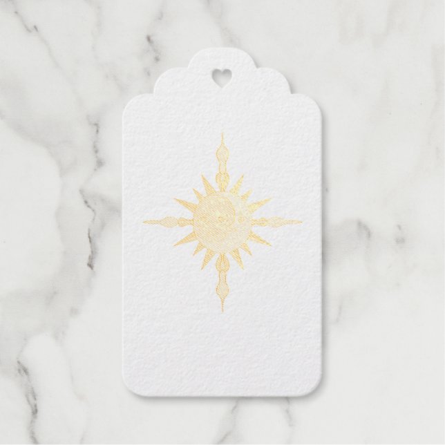Étiquettes Cadeaux Le soleil et la lune (Recto)