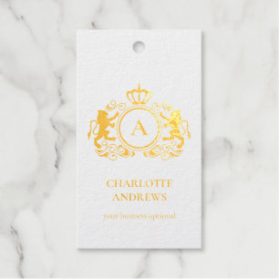 Étiquettes Cadeaux logo monogramme spécifique au client Armoiries
