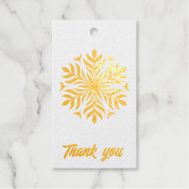 Étiquettes Cadeaux merci fêtes de flocons de plume