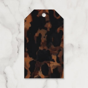 Étiquettes Cadeaux Motif sans couture en écaille de tortue, écaille d