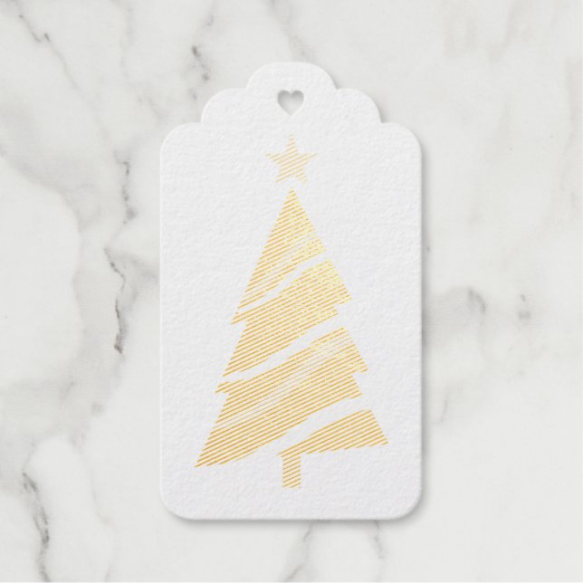 Étiquettes Cadeaux Noël moderne vacances (Recto)