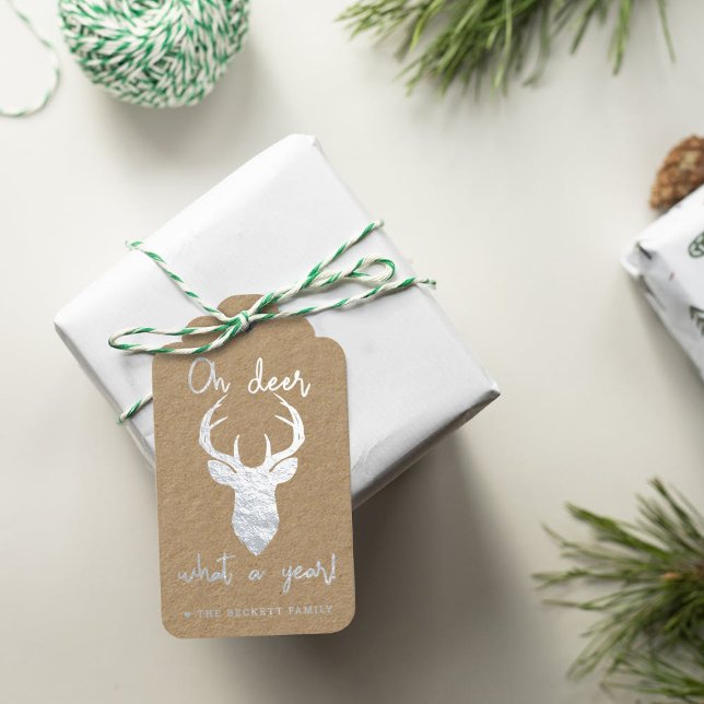 Étiquettes Cadeaux Oh Mon Dieu, Quel An ! Fêtes de Noël amusantes (Créateur téléchargé)