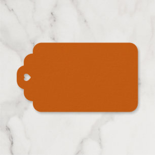 Étiquettes Cadeaux Orange brulé