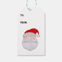 Étiquettes cadeaux père Noël