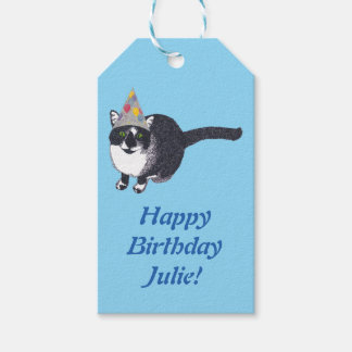 Étiquettes Cadeaux Personnalisées Chat Pointillism