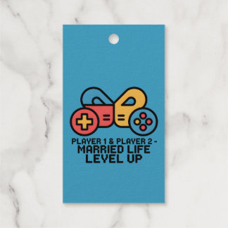 Étiquettes Cadeaux Player 1 & 2 Married Gamer