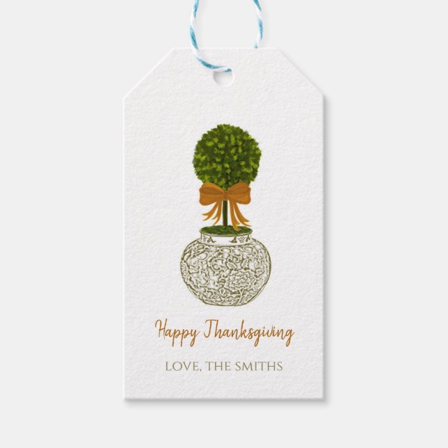 Étiquettes cadeaux pour gingembre d'automne (Devant)