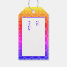 Étiquettes cadeaux Rainbow Pastel