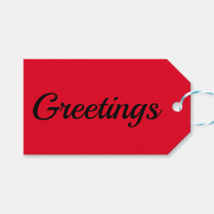 Étiquettes Cadeaux Rouges