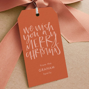Étiquettes Cadeaux Rouges "Joyeux Noël"