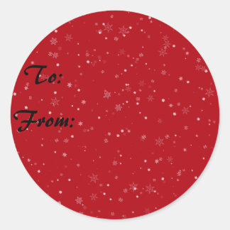Étiquettes cadeaux Snowflake