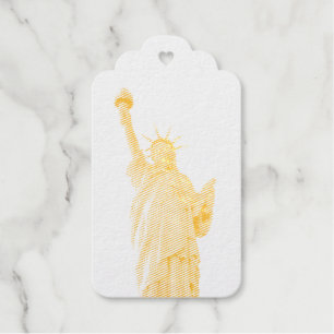 Étiquettes Cadeaux Statue de la liberté