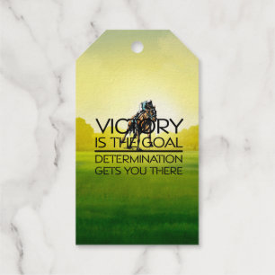 Étiquettes Cadeaux TOP Horse Racing Victory Goal