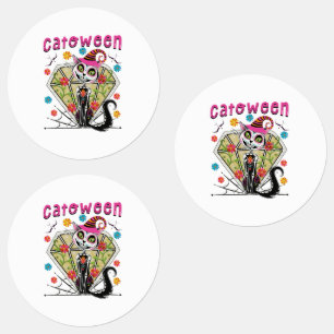 Étiquettes Catoween Halloween