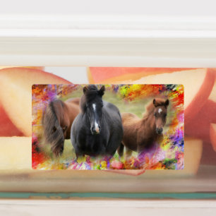 Étiquettes Chevaux colorés