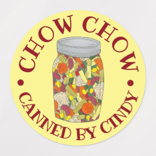 Étiquettes Chow Chow Chowchow Relish Amish PA Dutch Food