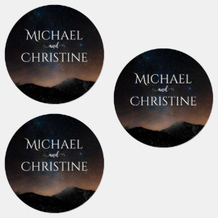 Étiquettes Ciel nocturne mariage sous les étoiles