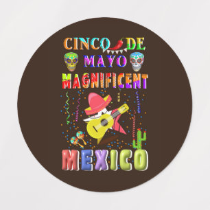 Étiquettes Cinco de Mayo Magnifique Mexique
