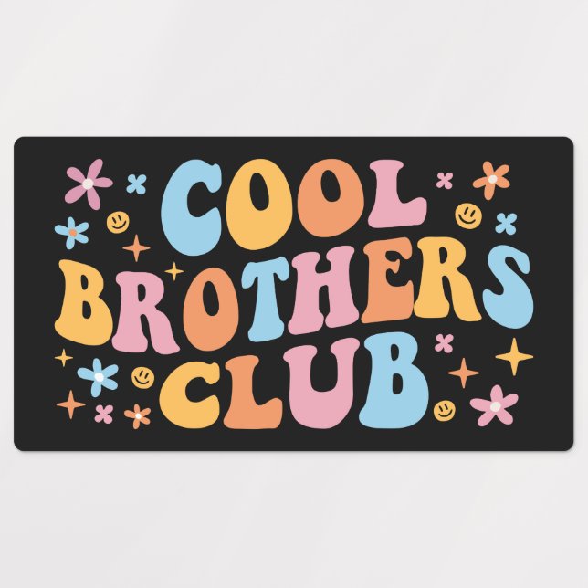 Étiquettes Club des Frères cool III (Design 1)
