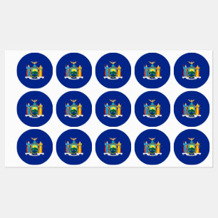 Étiquettes Conception du drapeau de l'État de New York