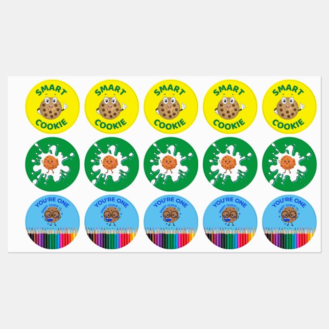 Étiquettes Cookie intelligent (Feuille)