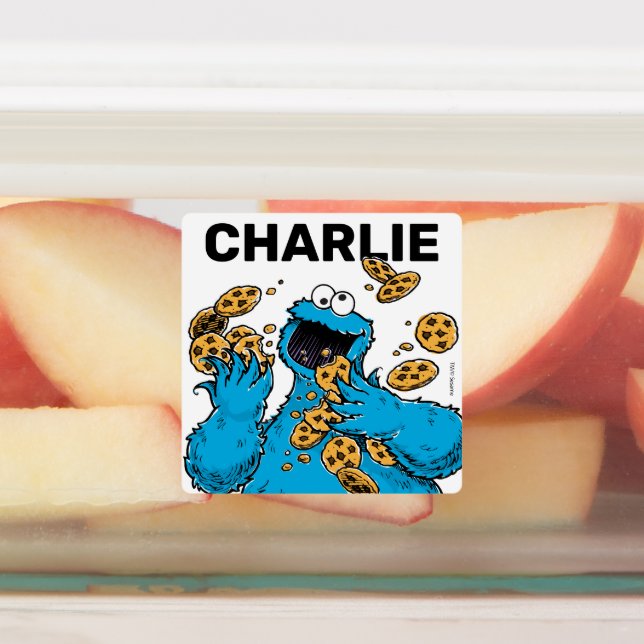 Étiquettes Cookie Monster Crazy Cookies (Apposé)
