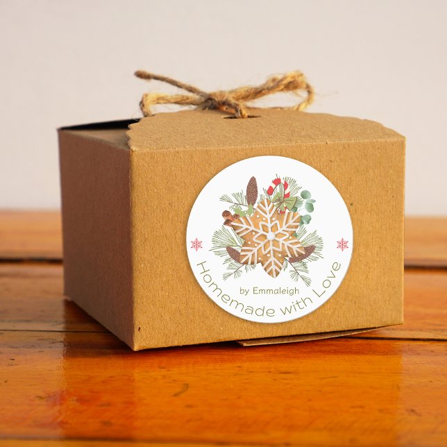 Étiquettes Cookies de Noël Cuisine d'amour maison (Créateur téléchargé)