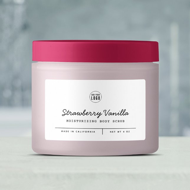 Étiquettes Couleur personnalisée Ajouter le logo Lignes de sc (Créateur téléchargé)