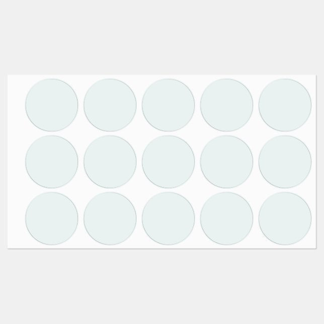 Étiquettes Couleur solide blanche givrée | Classique | Élégan (Feuille)