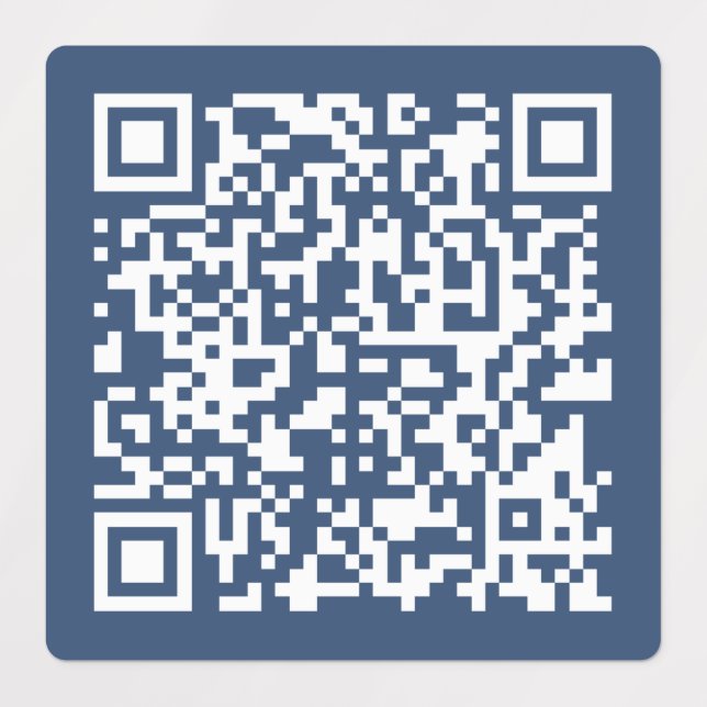 Étiquettes Créer un code QR analysable | Bleu de marine (Design 1)