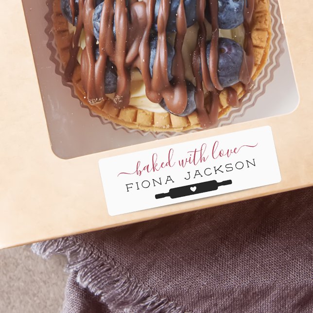 Étiquettes Créez Votre Propre Cuisiné Avec Amour (Create Your Own Baked With Love Labels)