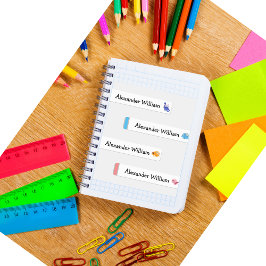 Étiquettes Cute Dino & Rainbow Waterproof /Fer On Nom Étiquet