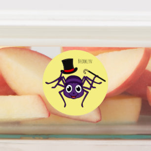 Étiquettes Cute Spider dans le top a un dessin animé