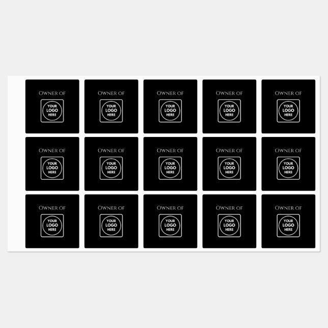 Étiquettes d'actifs noirs | Logo des propriétés de (Feuille)
