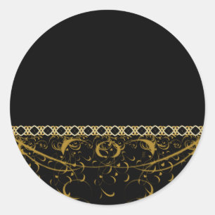 Étiquettes d'adresse à tourbillon de chaîne noir e