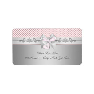 Étiquettes d'adresse Croix Rose