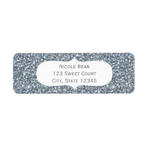 Étiquettes d'adresse d'anniversaire Paillettes Arg