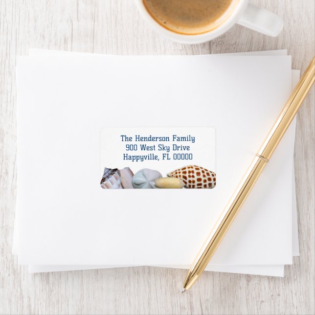 Étiquettes d'adresse de retour à l'échelle frontal (En situation)