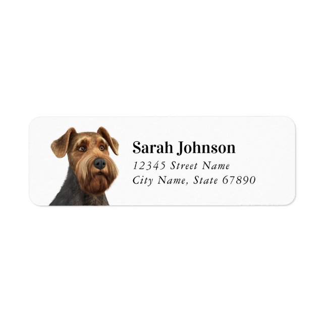 Étiquettes d'adresse de retour Airedale Terrier (Devant)