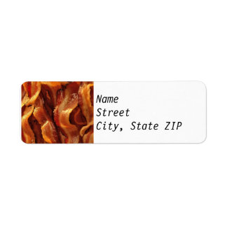 Étiquettes d'adresse de retour - Bacon