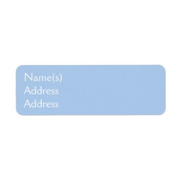 Étiquettes d'adresse de retour bleu clair