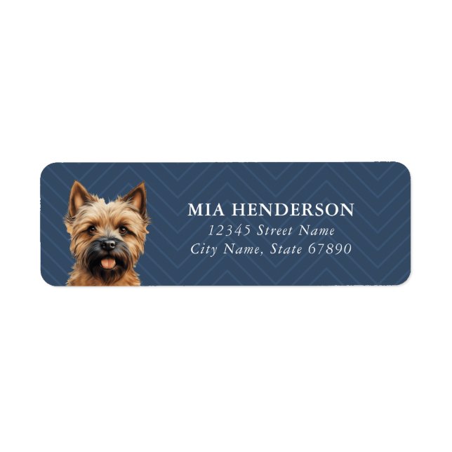 Étiquettes d'adresse de retour Cairn Terrier (Devant)