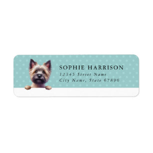 Étiquettes d'adresse de retour Cairn Terrier