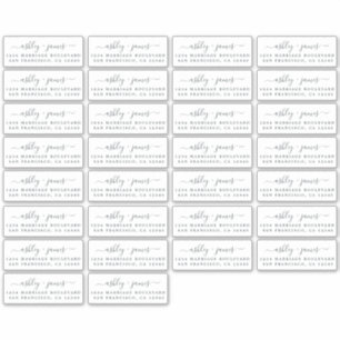 Étiquettes d'adresse de retour chic 3,42 x 1,45 po