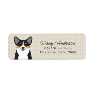 Étiquettes d'adresse de retour Corgi