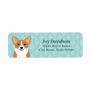 Étiquettes d'adresse de retour Corgi