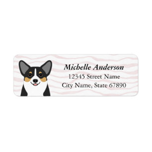 Étiquettes d'adresse de retour Corgi