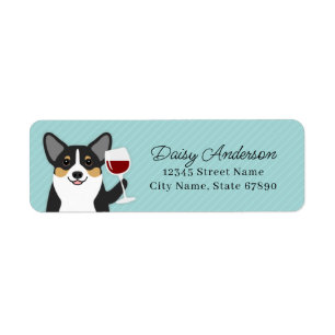Étiquettes d'adresse de retour Corgi